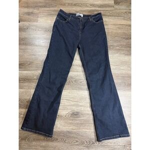Signature x Levi Strauss Women 12M Mid Rise Bootcut Jeans Dark Wash Indigo Denim